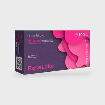 Нітрилові рукавички MediOK Rose Lake, S 3.5 g (рожеві) 19349 фото