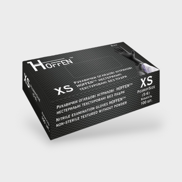 Перчатки HOFFEN Чорні XS 3,5г 17918 фото