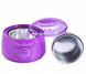 Воскоплав баночный с терморегулятором PRO-WAX 100 Purple для воска в гранулах и таблетках на 400 мл 20373 фото 2