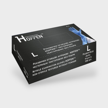 Перчатки HOFFEN Голубые L 3,5г 15992 фото
