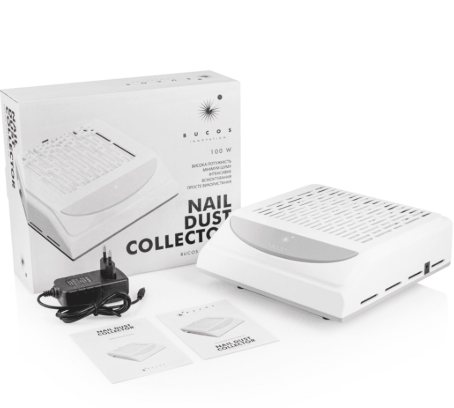 Витяжка для манікюру BUCOS CYCLONE V2 100W Біла +USB 15059 фото