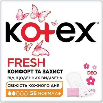 Прокладки щоденні Kotex Deo Normal Plus, 56 шт 19639 фото