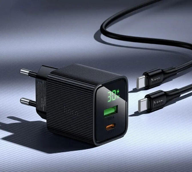 Блок питания HOCO CS84A Excellent PD30W+QC3.0 1*USB+1*Type-C 22821 фото